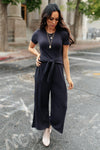 Nora Jumpsuit in Charcoal