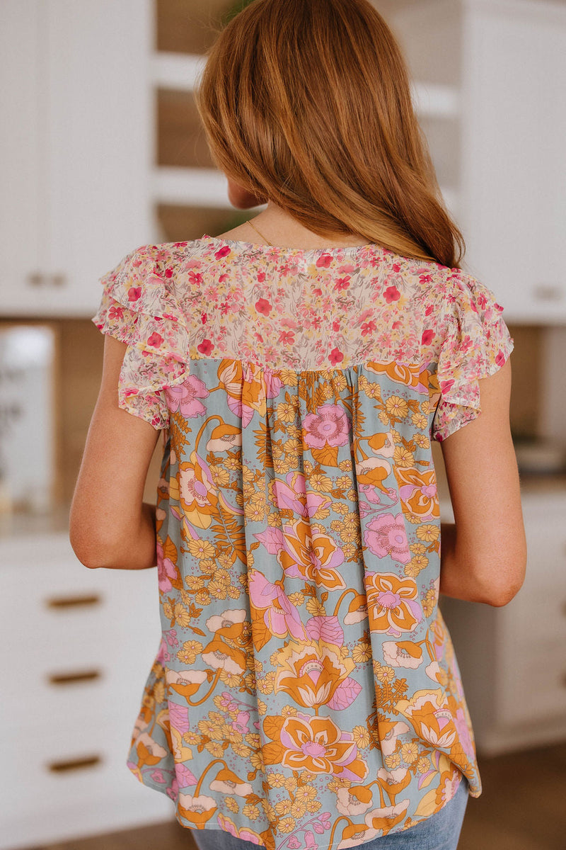 Not So Serious Floral Blouse