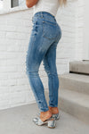 Judy Blue Ocean Side Distressed Skinny Jeans