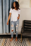 Judy Blue Old Is New Distressed Jeans