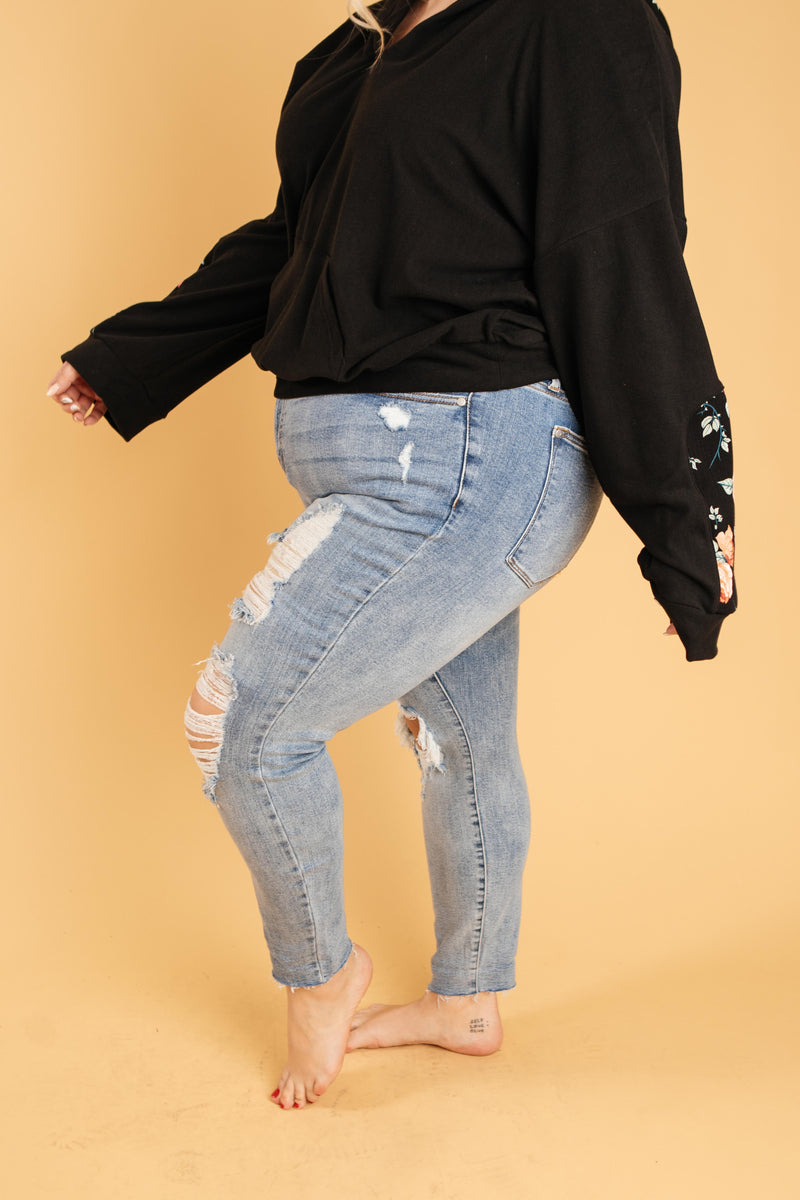 Judy Blue Old Is New Distressed Jeans