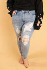 Judy Blue Old Is New Distressed Jeans