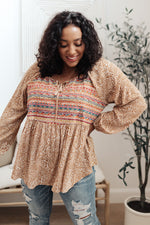 Open Sky Boho Tunic in Marigold