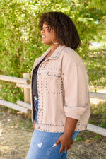 Outdoor Scenery Studded Jacket