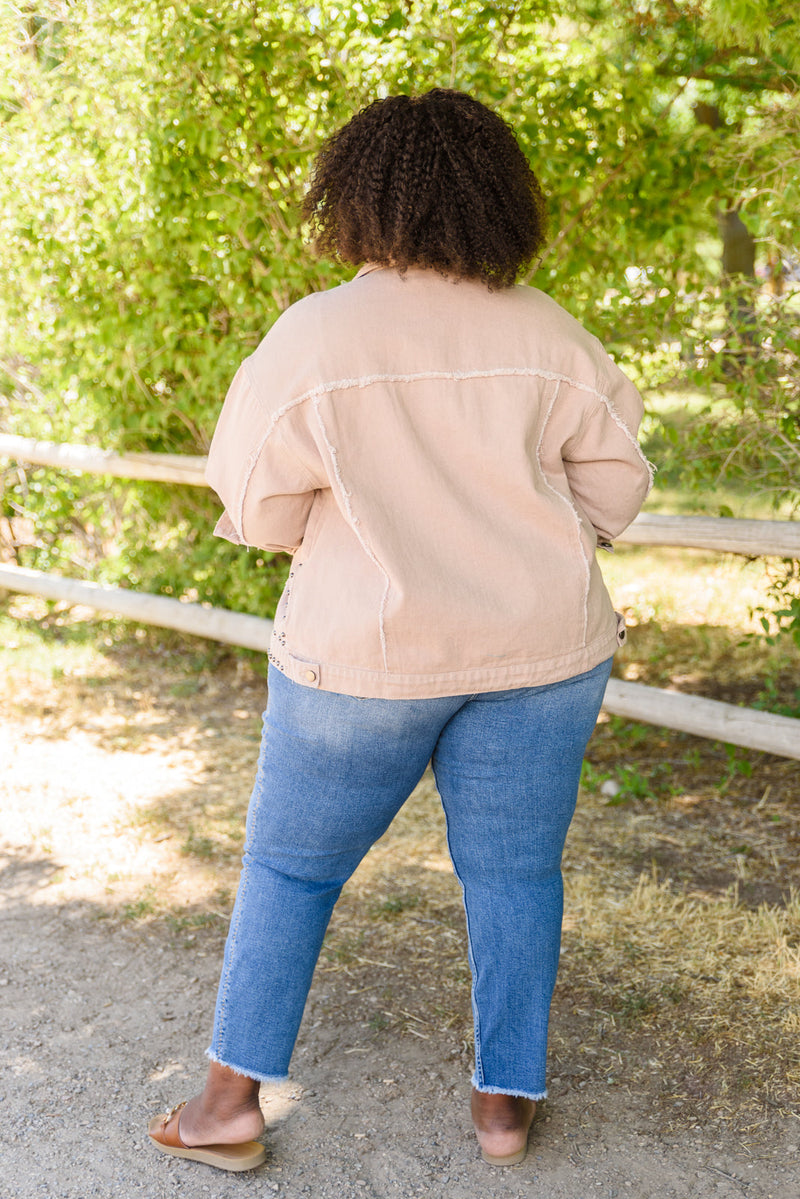 Outdoor Scenery Studded Jacket