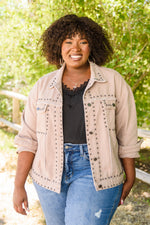 Outdoor Scenery Studded Jacket
