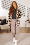 Lounge A Lot Cargo Sweatpants in Mocha