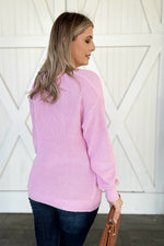 The Hillary V-Neck Sweater, Pink