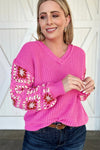 The Kate Crochet Sweater, Rose