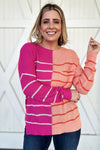 Byron Bay Sweater, Pink Orange