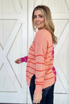 Byron Bay Sweater, Pink Orange