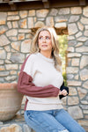 The Christina Color Block Sleeve Sweater