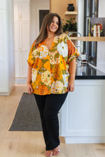 Picking Blooms Blouse in Amber Mix