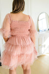 Pretty In Pink Tiered Dress