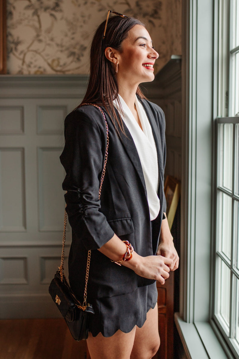 Ready for Takeoff Blazer in Black