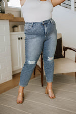 Judy Blue Reese Rhinestone Slim Fit Jeans