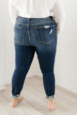 Judy Blue Ripped and Torn Dark Wash Jeans