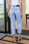 Vervet Rizzo High Rise Crop Straight Jeans