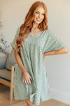 Rodeo Lights Dolman Sleeve Dress in Green