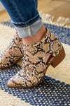 Sadie Ankle Boots In Snakeskin