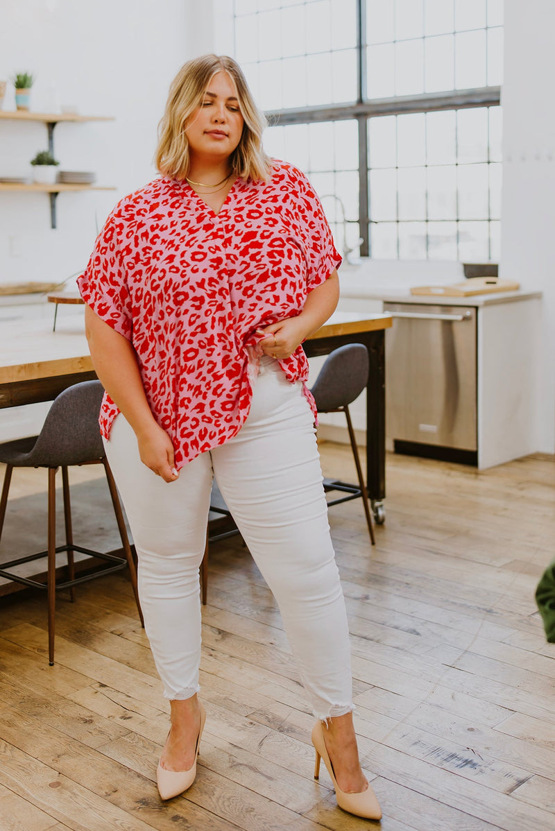 Sassy & Sophisticated Animal Print Blouse