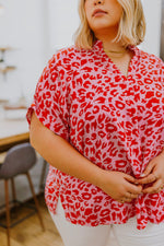 Sassy & Sophisticated Animal Print Blouse