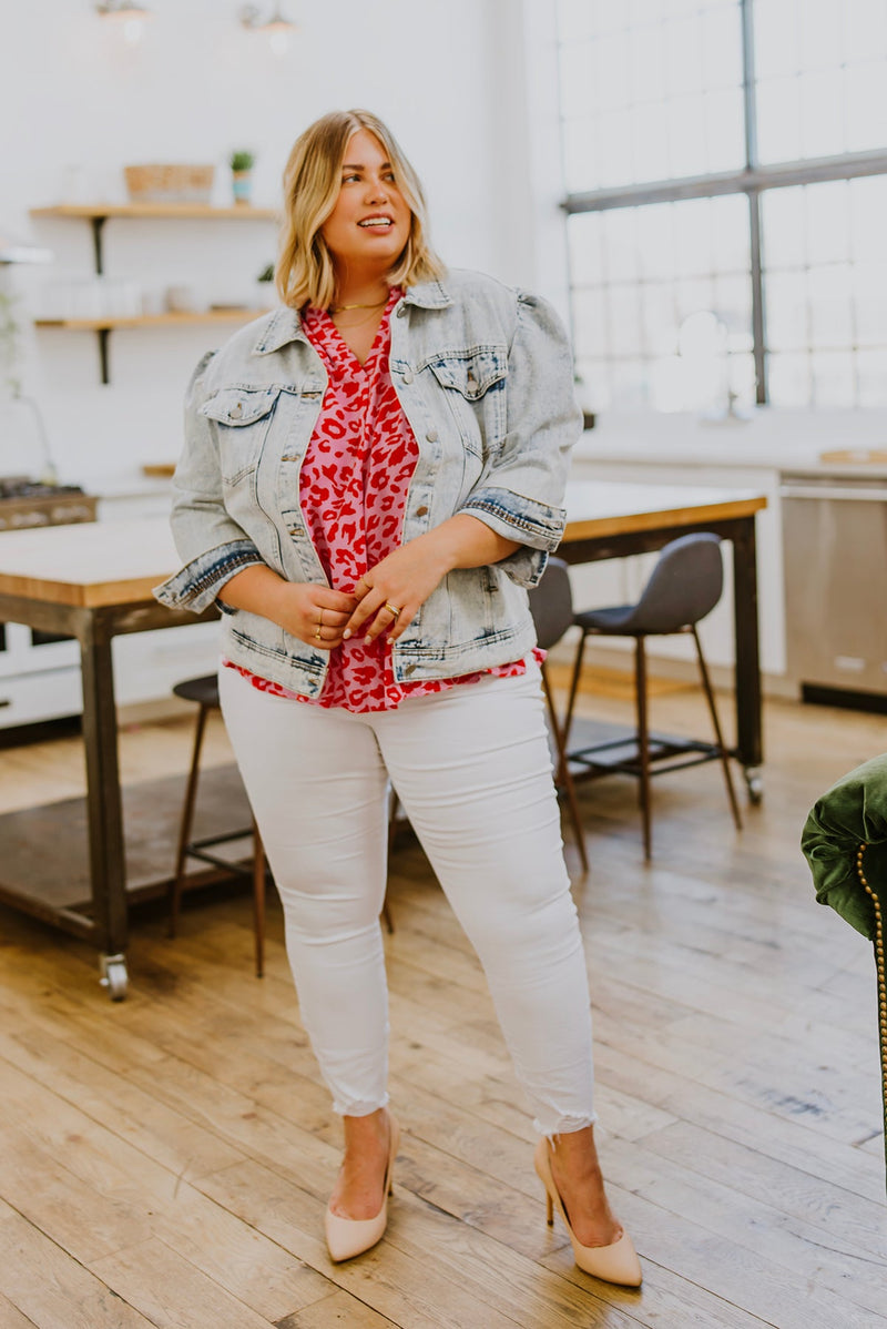 Sassy & Sophisticated Animal Print Blouse