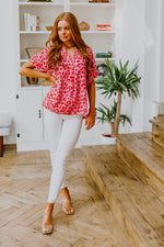 Sassy & Sophisticated Animal Print Blouse