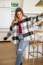 Saturday Stroll Brushed Tonal Plaid Shacket