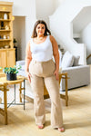 Judy Blue Serenity High Rise Tummy Control Flares in Khaki