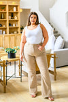 Judy Blue Serenity High Rise Tummy Control Flares in Khaki