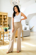 Judy Blue Serenity High Rise Tummy Control Flares in Khaki