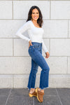 Judy Blue Sharpay Bootcut Stepped Hem Jeans