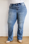 Judy Blue Shauna Mid Rise Braided Belt Loop Jeans