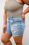 Judy Blue Shelby High Waist Destroyed Shorts