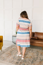 Simple Moments Striped T Shirt Dress