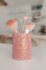 Simply Dazzled Storage and Brush Set in Pink