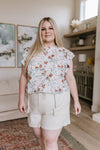I've Got a Feeling Floral Flutter Sleeve Top