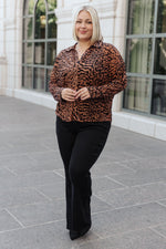 So Fierce Animal Print Blouse