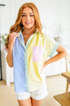 Soft in Stripes Color Block Blouse