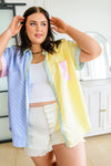 Soft in Stripes Color Block Blouse