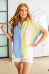 Soft in Stripes Color Block Blouse