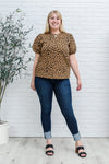 Spotted Animal Print Blouse