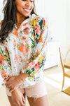 Spring Haiku Floral Blouse