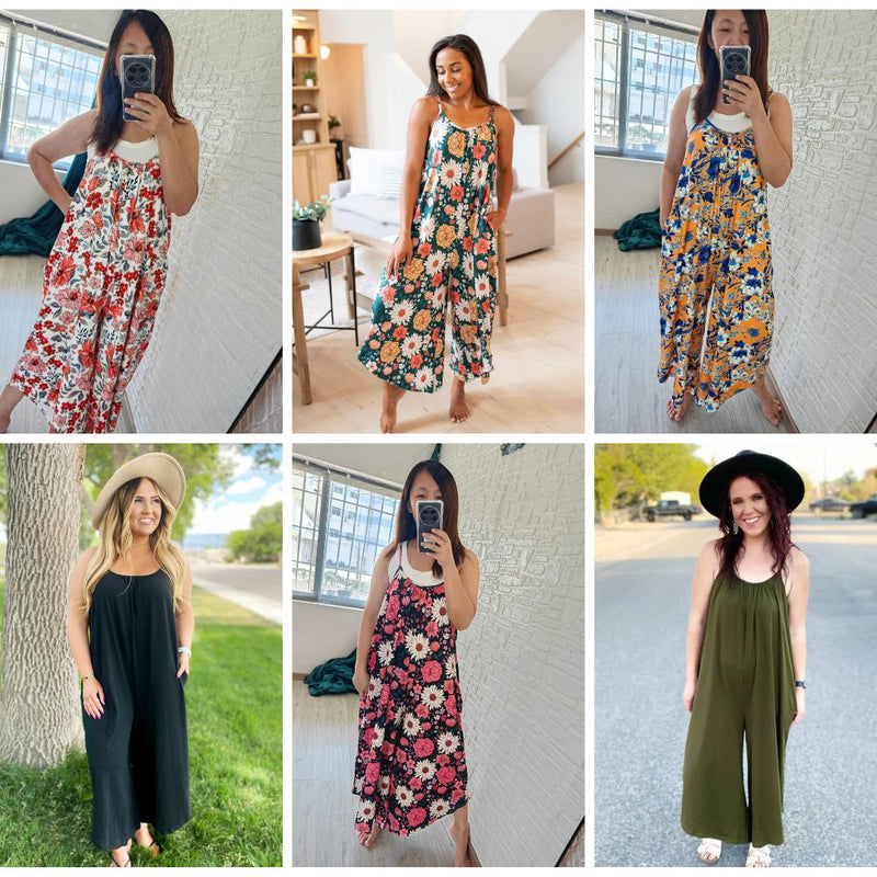PREORDER: Relaxed Fit Jumpsuit in Assorted Prints