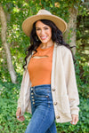 Start The Trend Cardigan In Tan