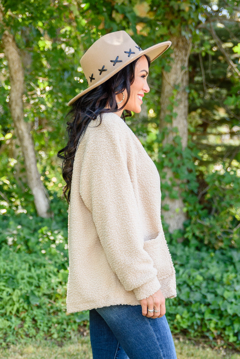 Start The Trend Cardigan In Tan