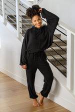 Stay Right Here Soft Knit Joggers In Black