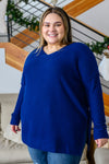 Stay The Night Waffle V-Neck Sweater