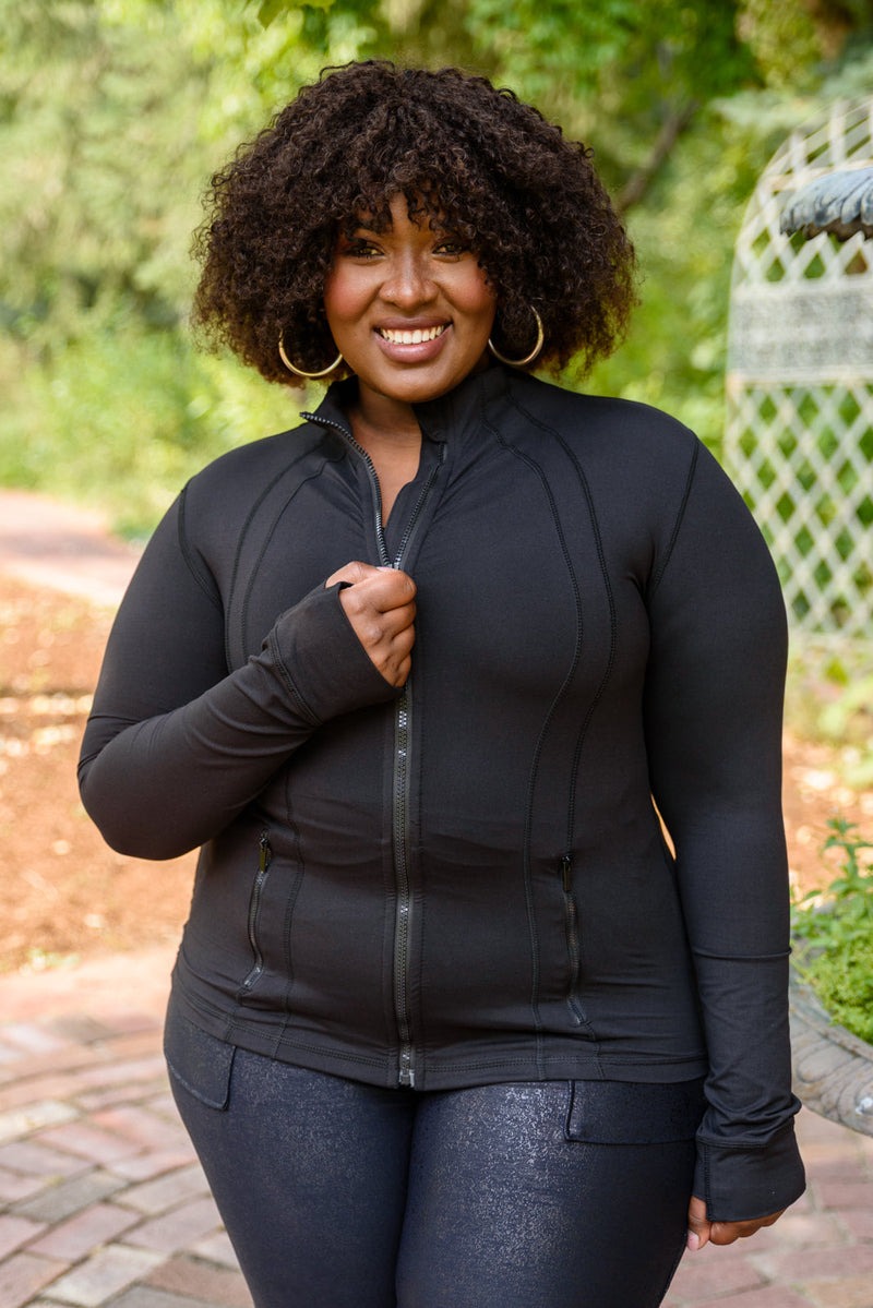 Staying Swift Activewear Jacket In Black